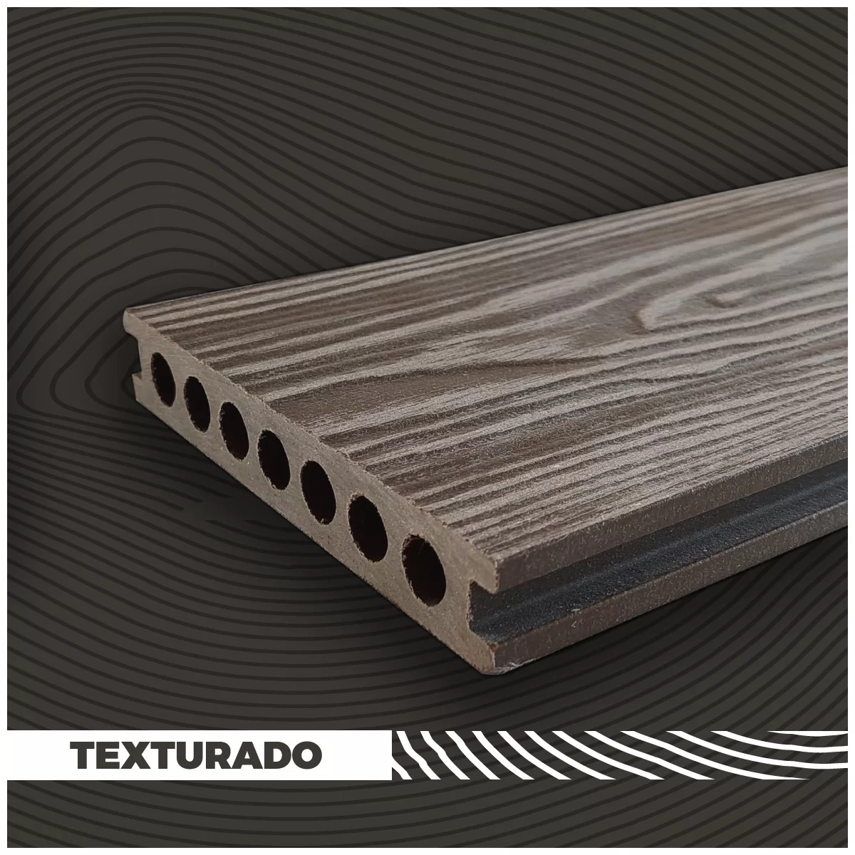 deck wpc texturado