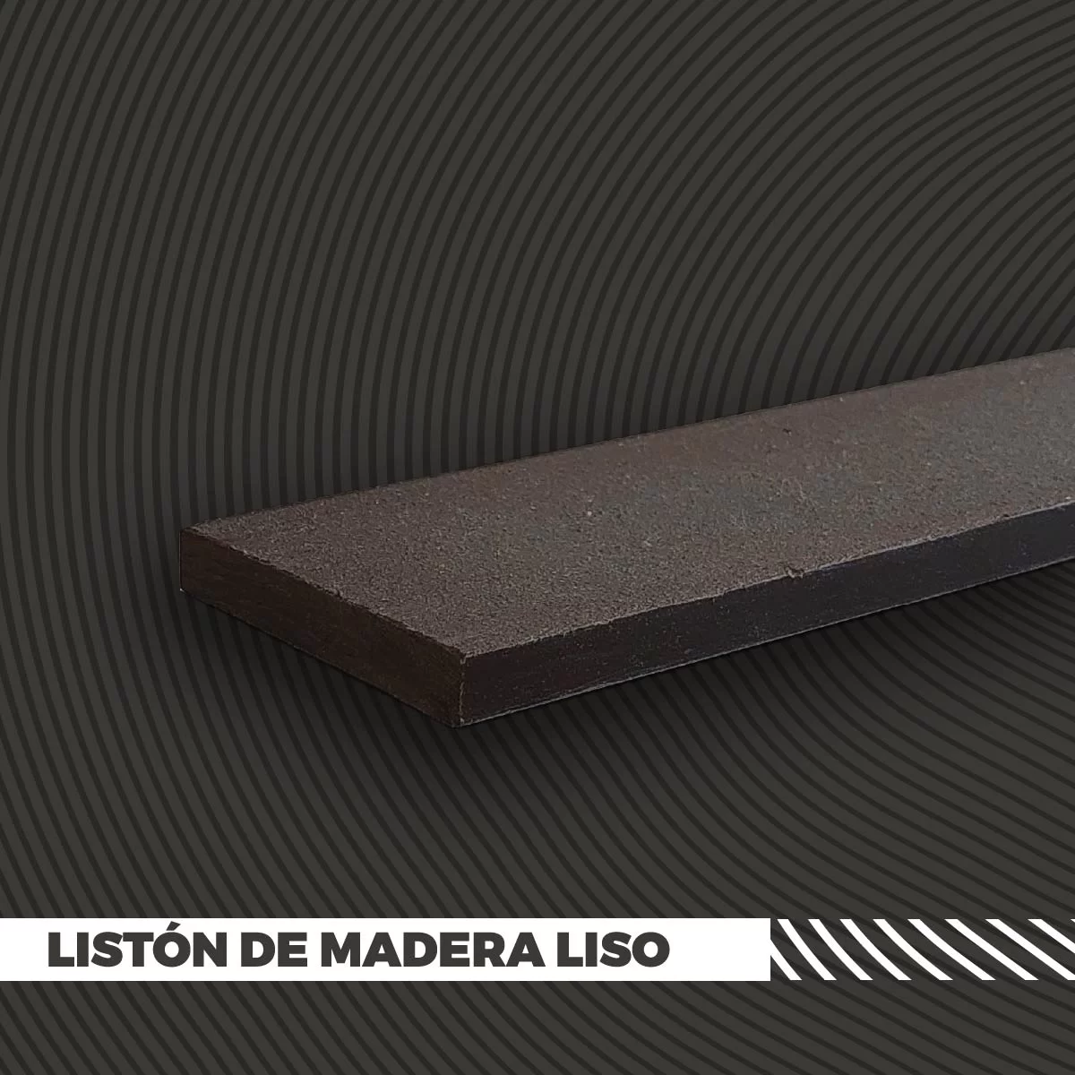 perfil liston liso madera plástica wpc